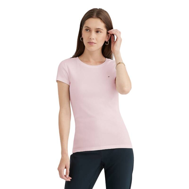 

Футболка Tommy Hilfiger Essential Favorite, бледно-розовый