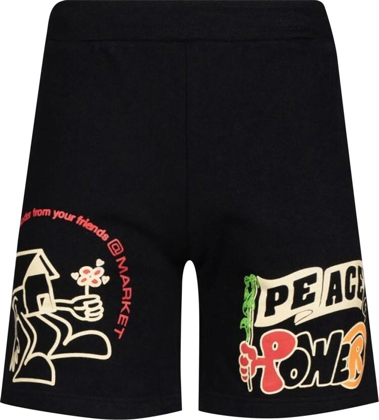 

Спортивные шорты Market Peace And Power Sweatshorts 'Black', черный