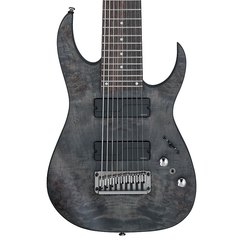 

Ibanez RG9PBTGF Axe Design Lab 9-струнная электрогитара, прозрачная, серая, плоская