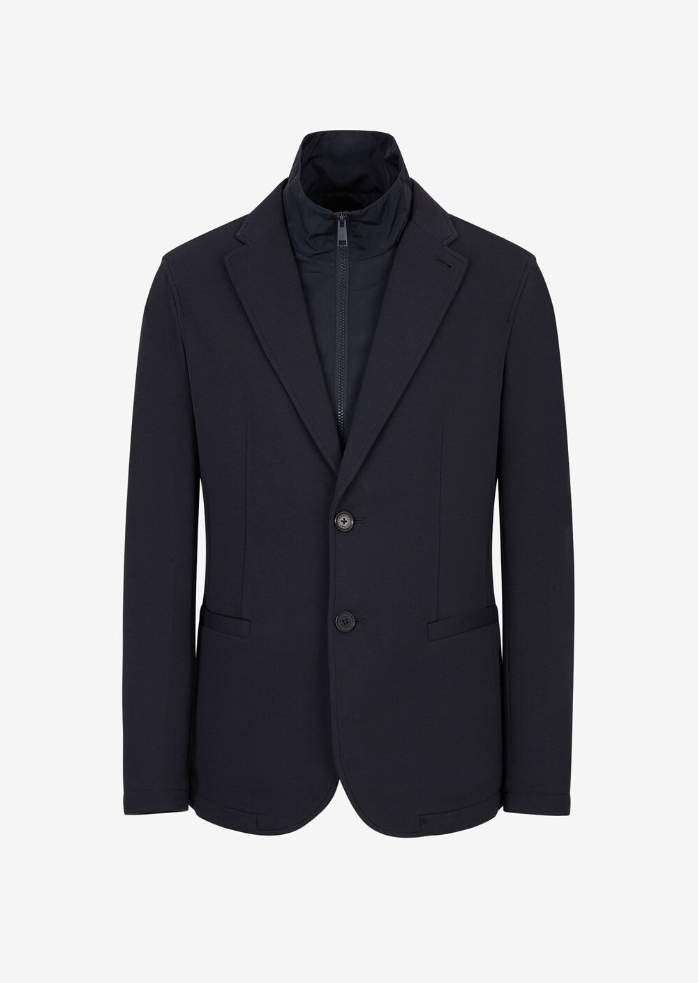 

Двусторонний блейзер из джерси Armani Exchange, синий