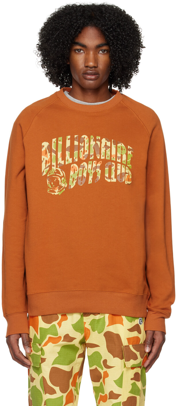 

Коричневый свитшот с камуфляжной аркой Billionaire Boys Club