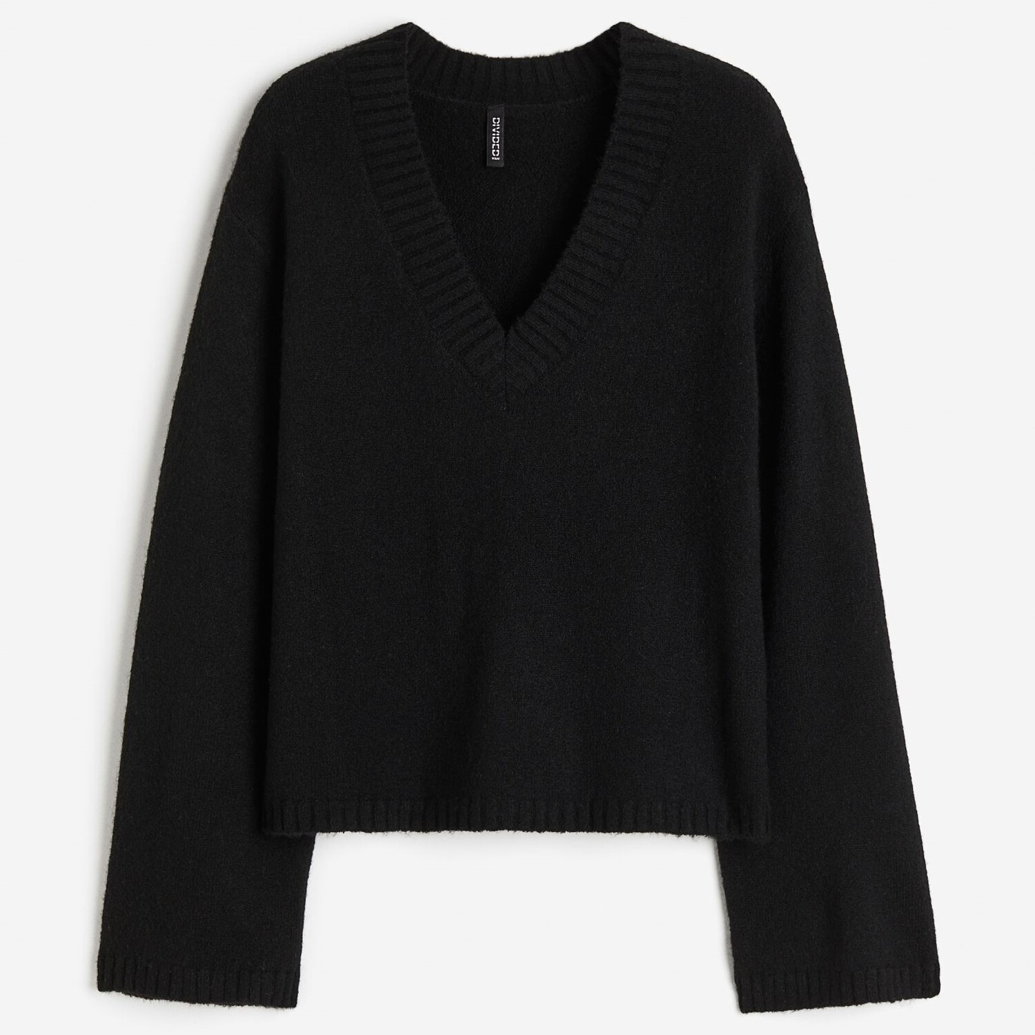 

Джемпер H&M V-neck, черный