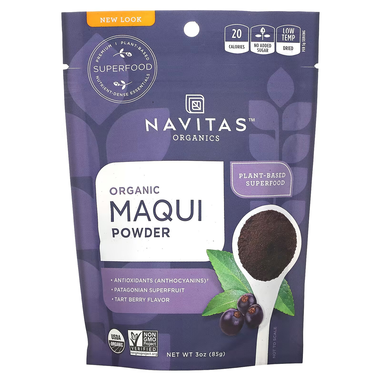 Navitas Organics, Органический порошок маки, тарт, 85 г (3 унции) navitas organics органический какао порошок 680 г 24 унции