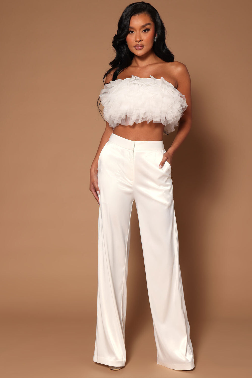 

Брюки Fashion Nova GW22X2310, белый