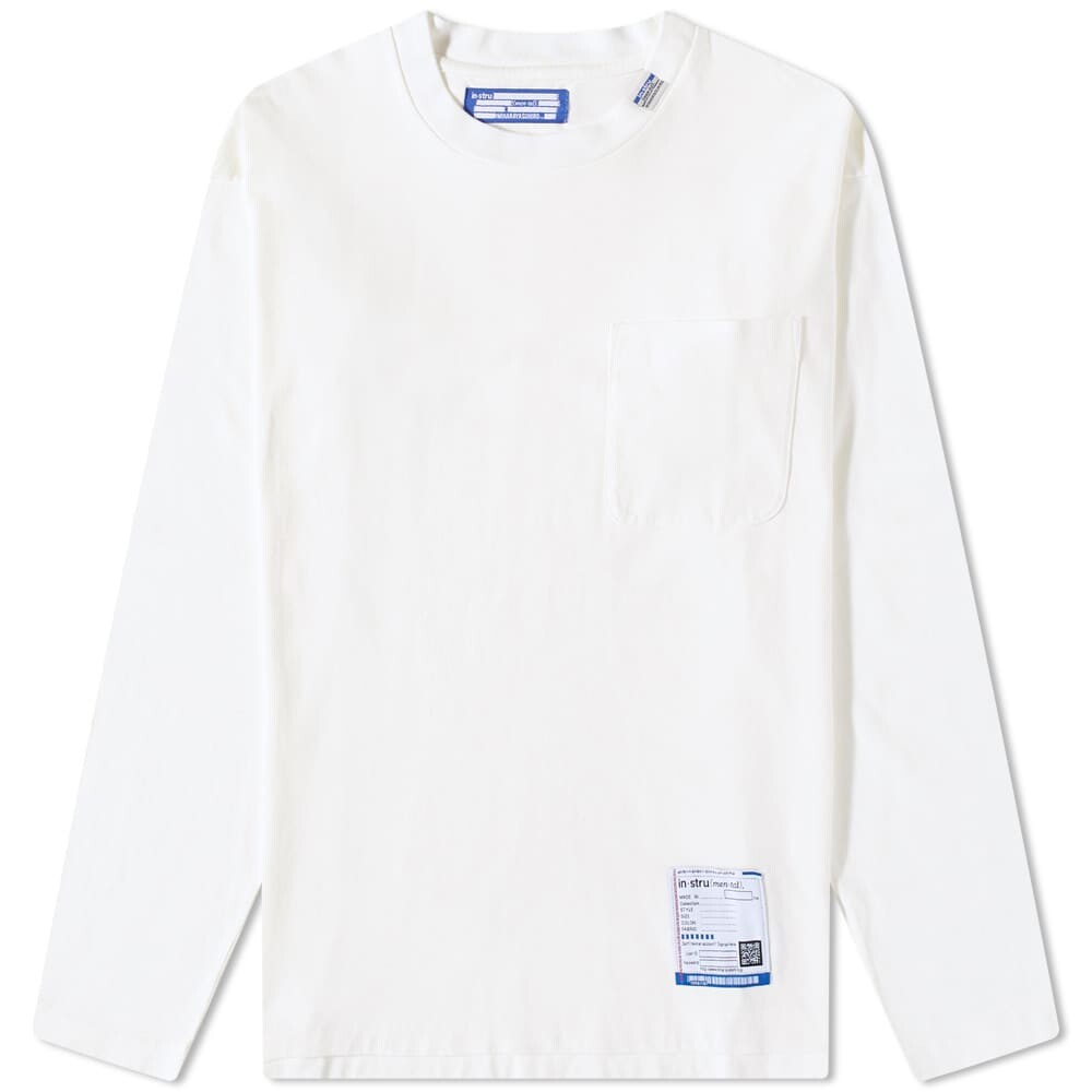 

Футболка Instrumental by Mihara Long Sleeve Heavyweight Tee, Белый