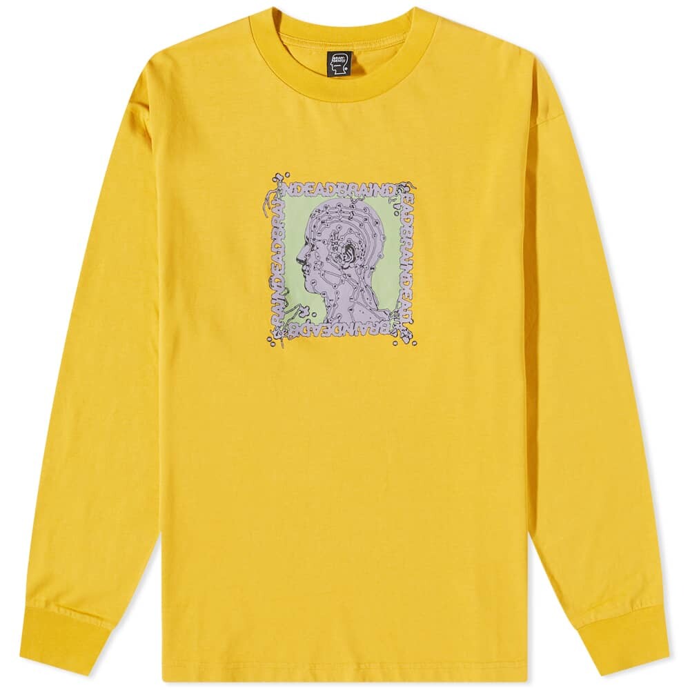 

Футболка Brain Dead Brain Scanner Long Sleeve Tee, Желтый