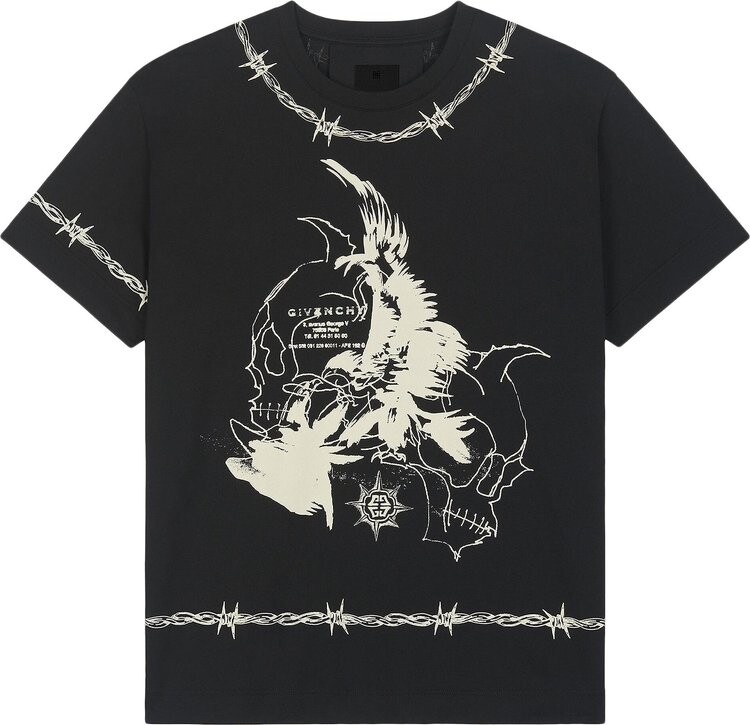 

Футболка Givenchy Barbed Oversized T-Shirt 'Black', черный