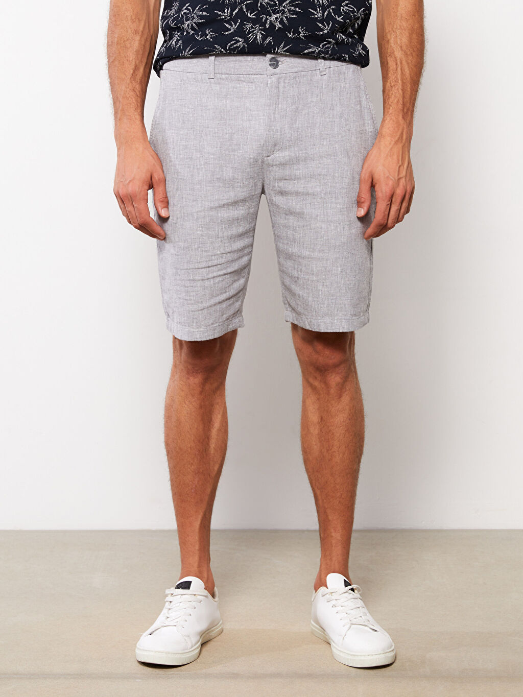 Мужские льняные шорты Slim Fit LCW Vision – заказать по доступной цене из-за рубежа в «CDEK.Shopping»