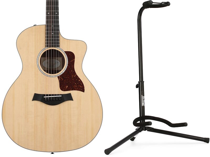 

Электроакустическая гитара Taylor 214ce Deluxe, натуральный цвет, нижняя дека и обечайки из многослойного палисандра, комплект со стойкой для классической гитары On-Stage XCG-4 Taylor + On-Stage F202002111003280000-0351=1 10586=1