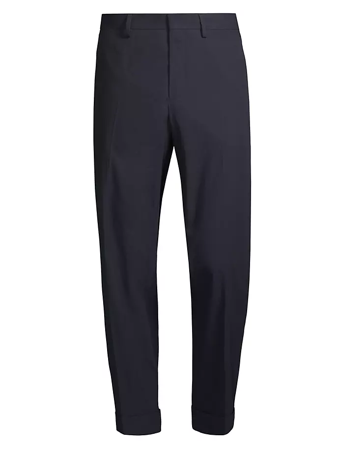 

Укороченные хлопковые брюки Philip Dries Van Noten, темно-синий