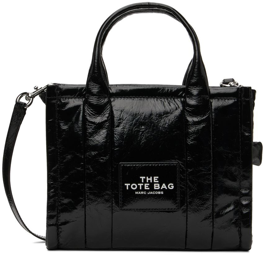 

Черная мини-сумка с короткими ручками The Shiny Crinkle Marc Jacobs