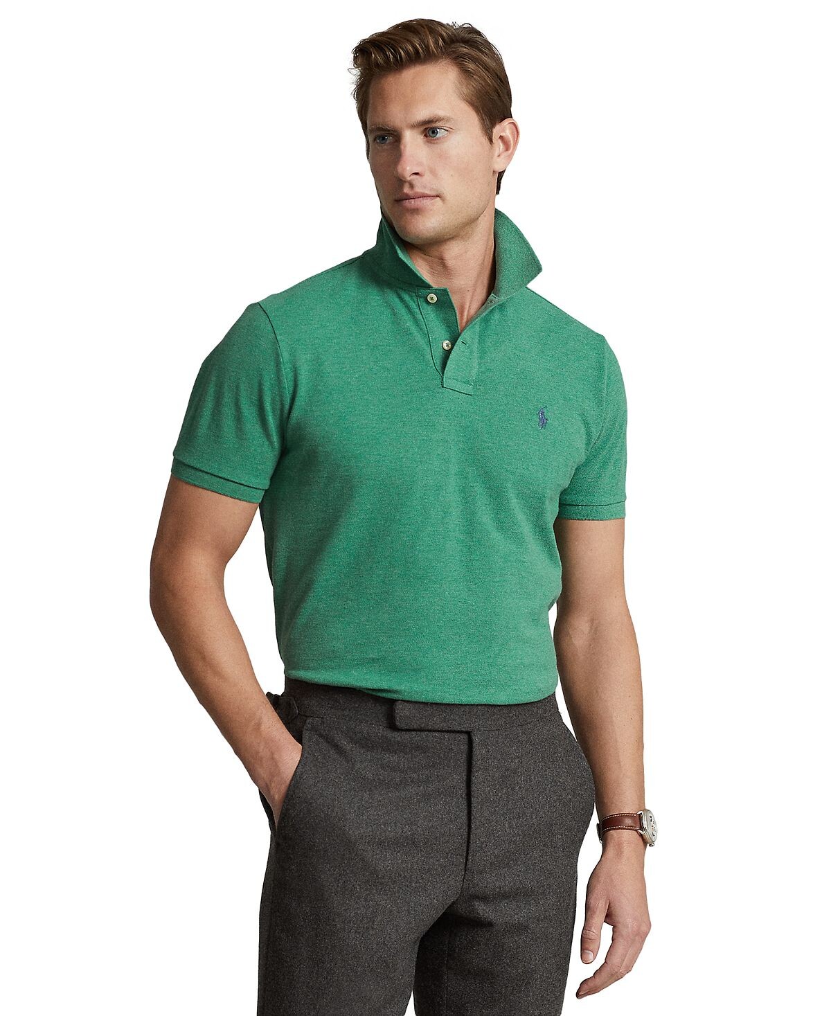 

Мужская сетчатая рубашка поло классического кроя Polo Ralph Lauren, мульти