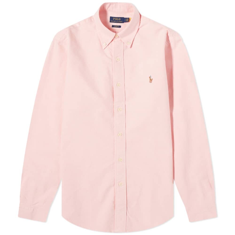 

Классическая оксфордская рубашка на пуговицах Polo Ralph Lauren BSR, розовый