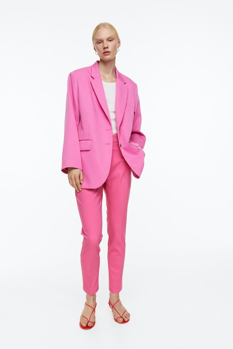 

Брюки-сигареты H&M, розовый