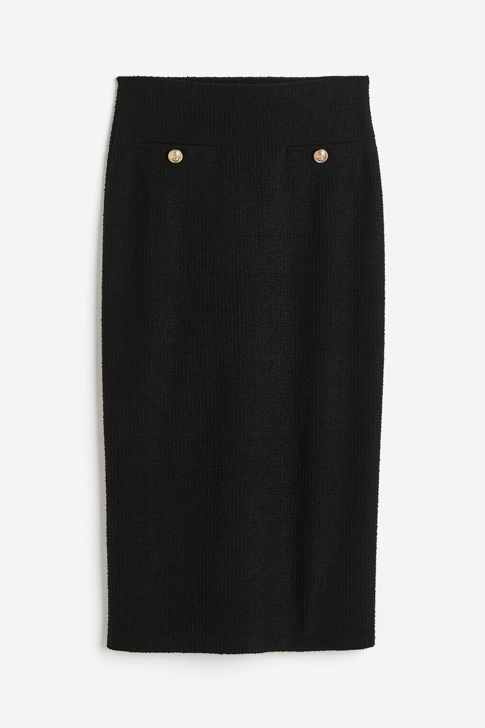 

Юбка H&M Textured Pencil, черный