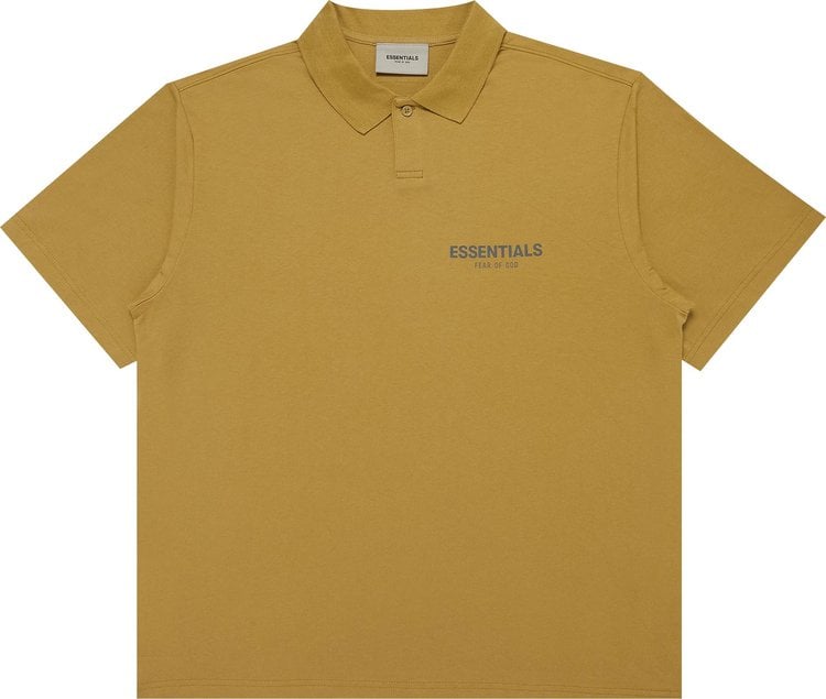 Футболка Fear of God Essentials Short-Sleeve Polo 'Amber', желтый - фото