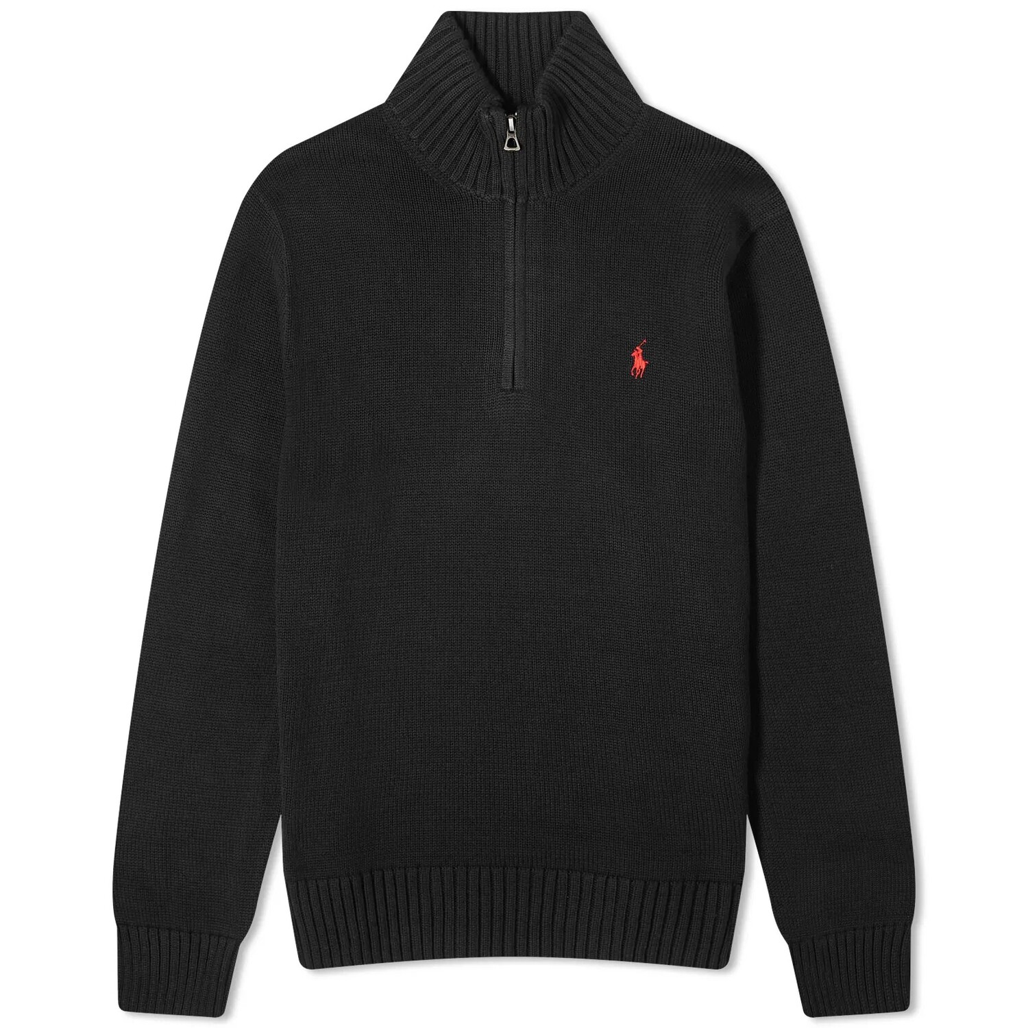 

Джемпер Polo Ralph Lauren Half Zip Knit, черный