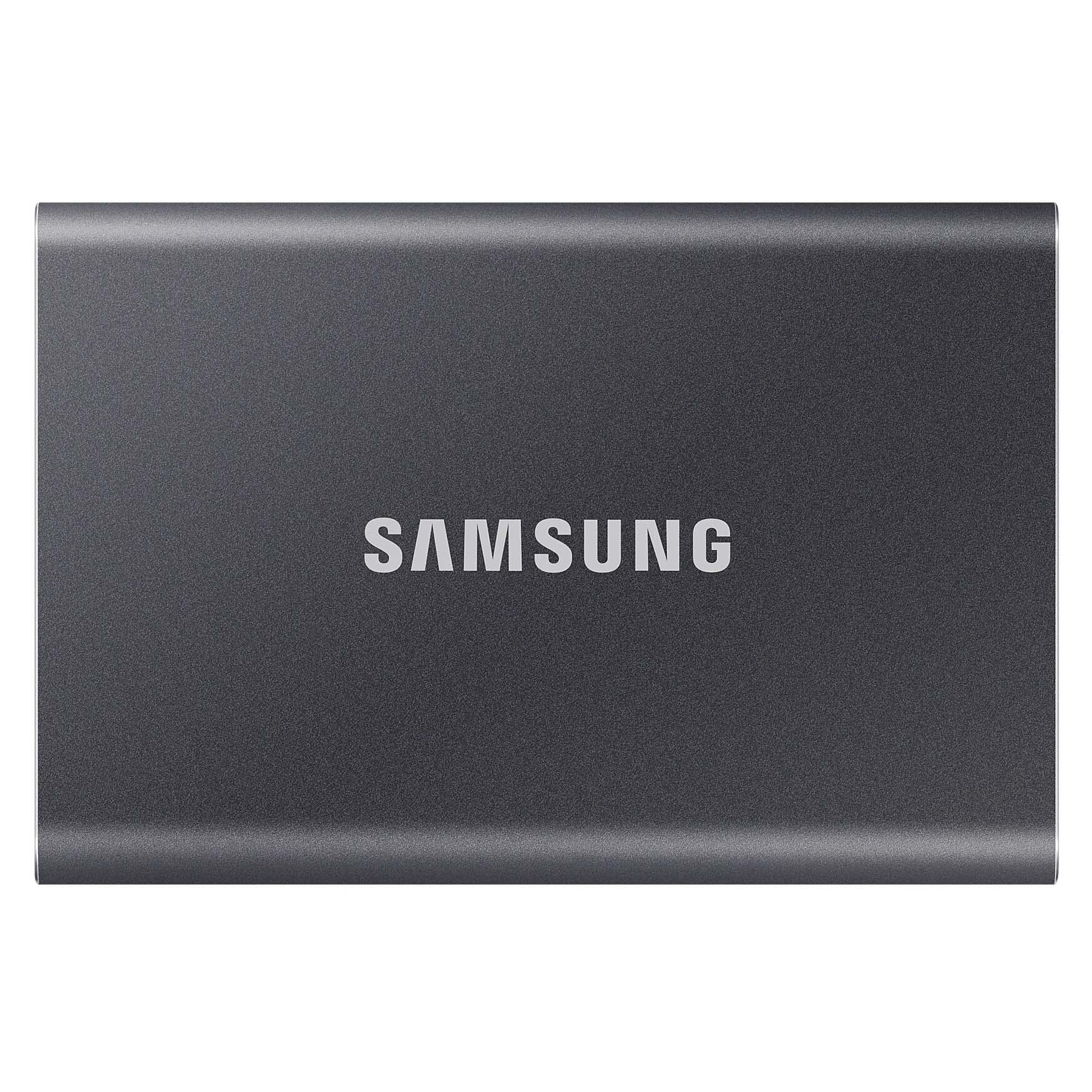 Внешний диск SSD Samsung T7, 2ТБ, серый