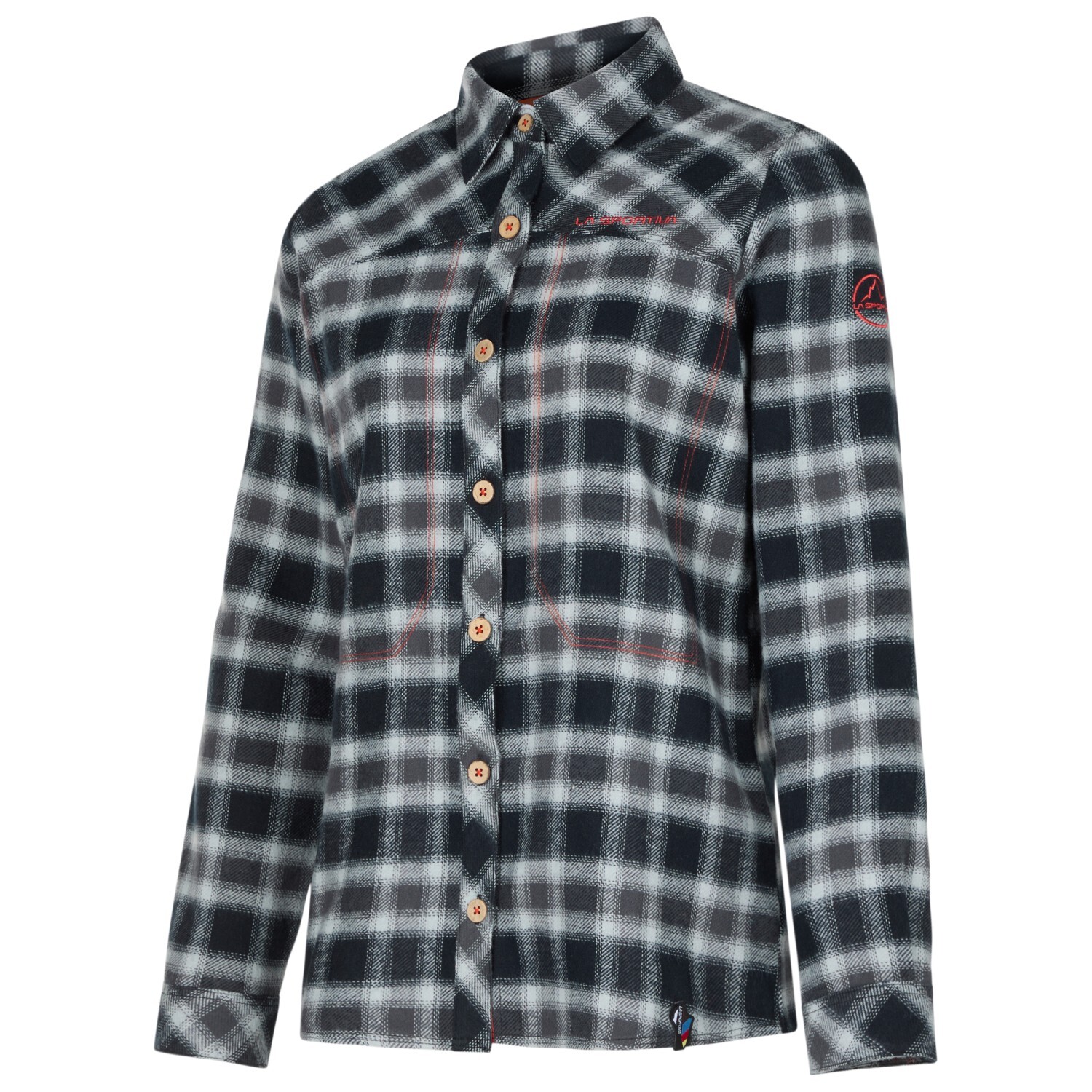 

Рубашка La Sportiva Rambler Flannel Shirt, цвет Black/Cherry Tomato