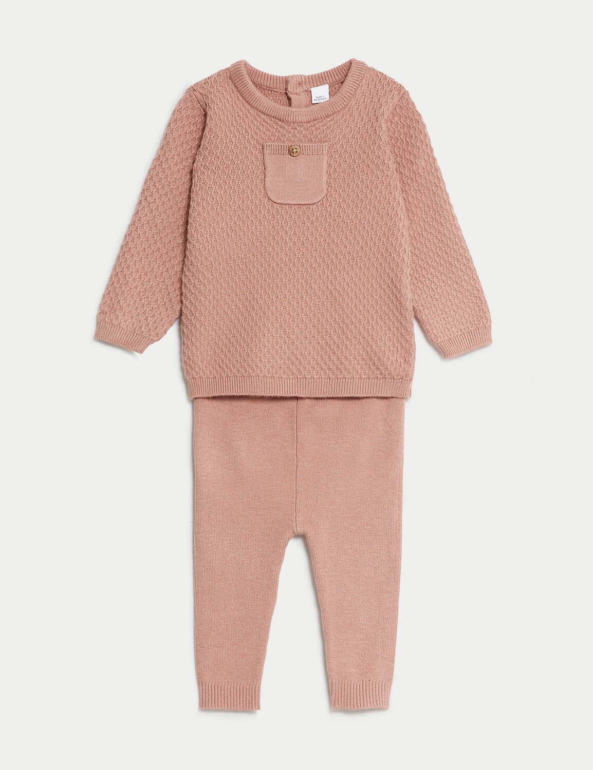 

Вязаный костюм из 2 предметов (7 фунтов — 1 год) Marks & Spencer