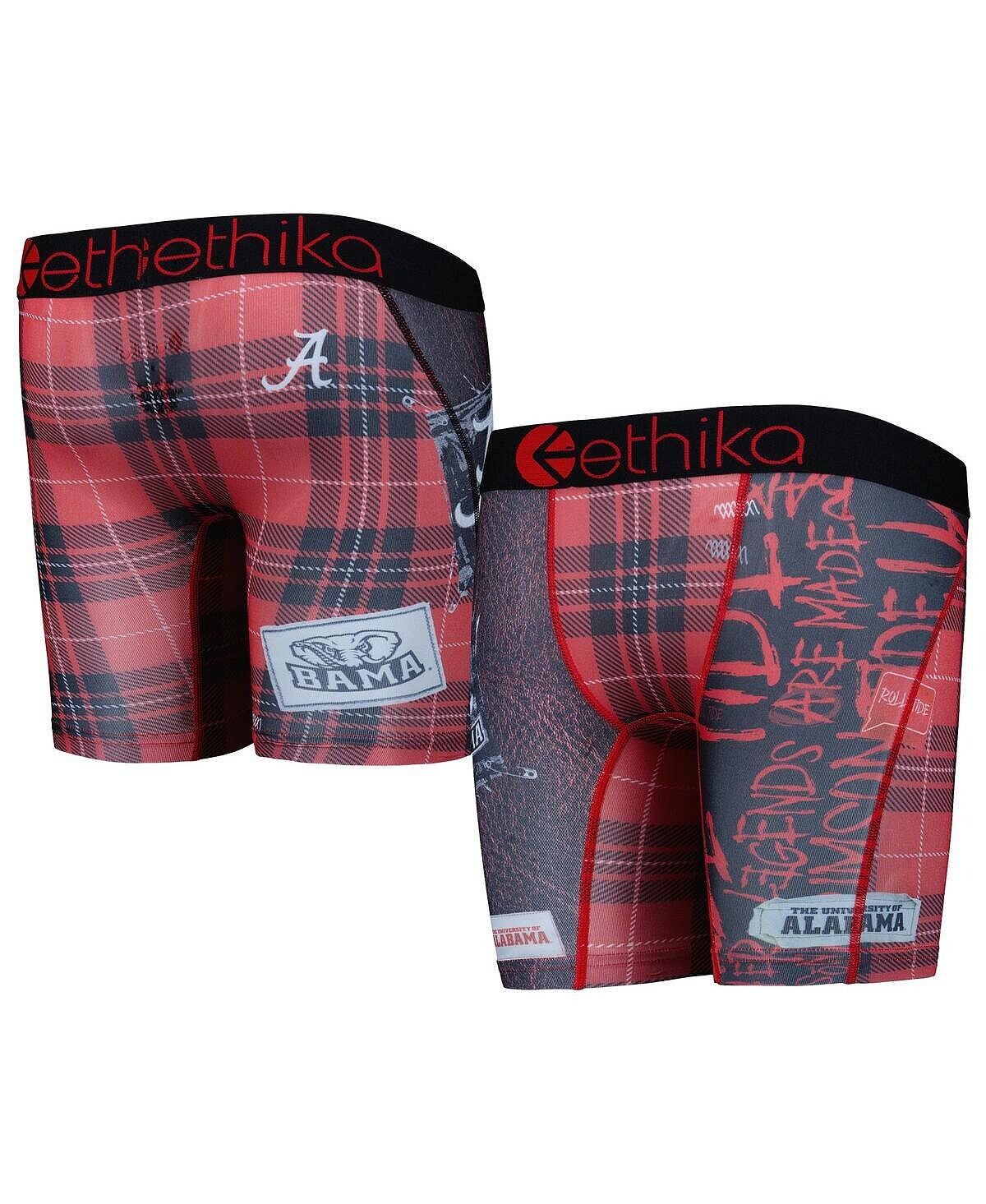 

Клетчатые боксеры Big Boys Crimson Alabama Crimson Tide Make Noise Ethika
