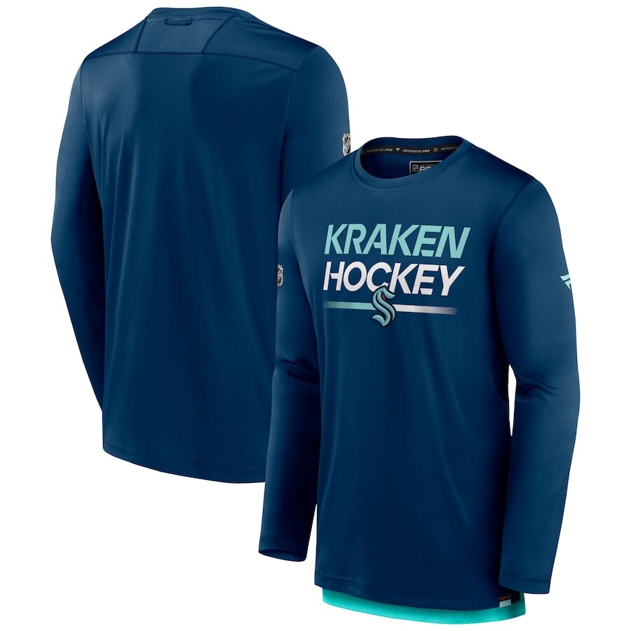

Футболка с длинным рукавом Fanatics Branded Seattle Kraken, синий