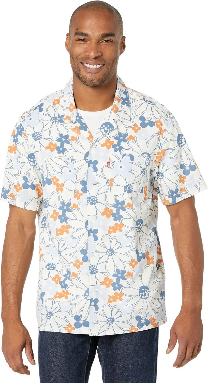

Рубашка Levi's Mens Short Sleeve Classic Camper, цвет Egret