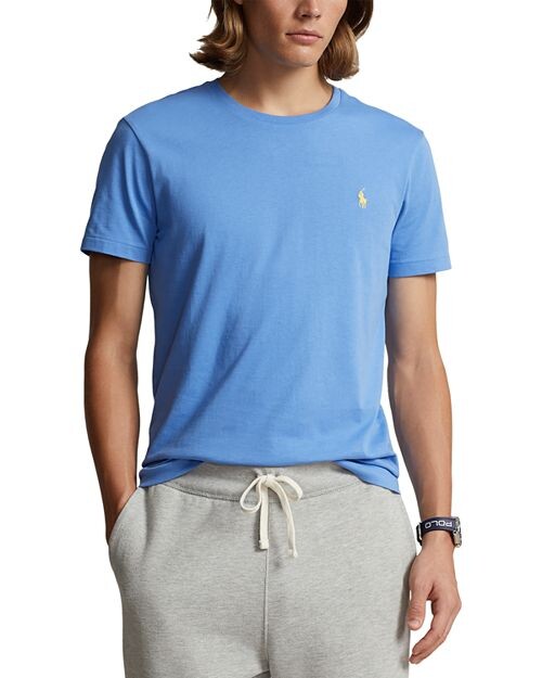 

Футболка классического кроя из хлопкового джерси Polo Ralph Lauren, цвет Blue