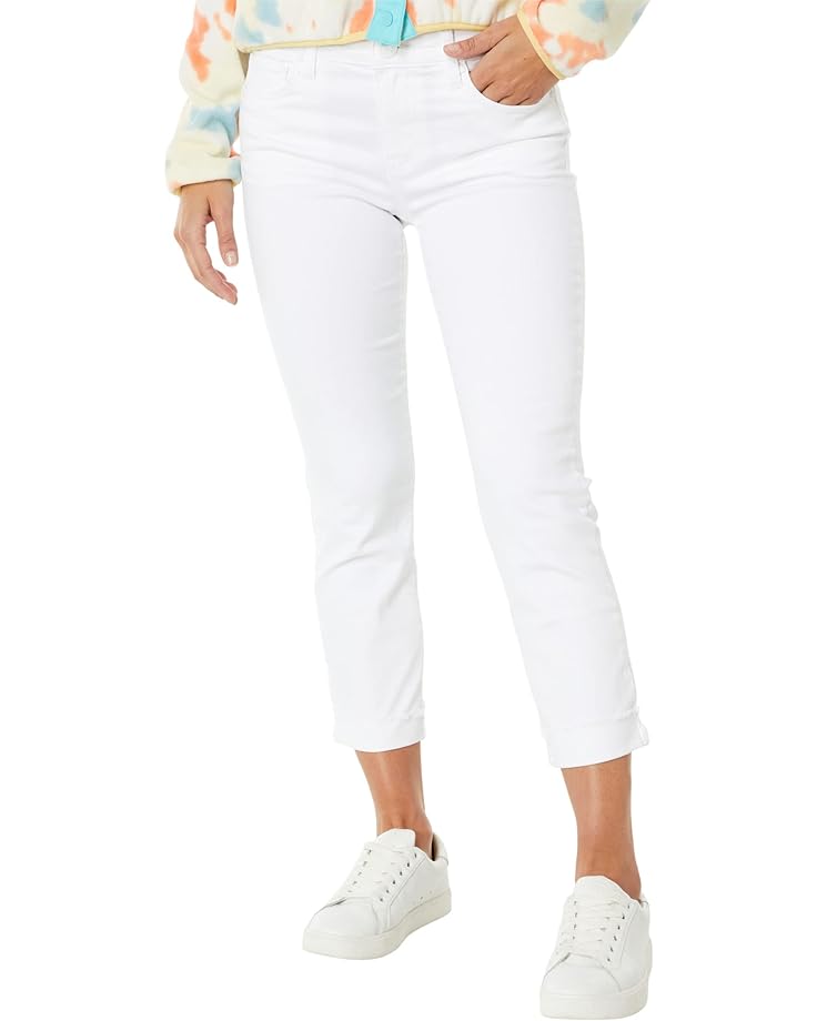 

Джинсы KUT from the Kloth Amy Crop Straight Leg-Roll-Up Fray in Optic White, цвет Optic White