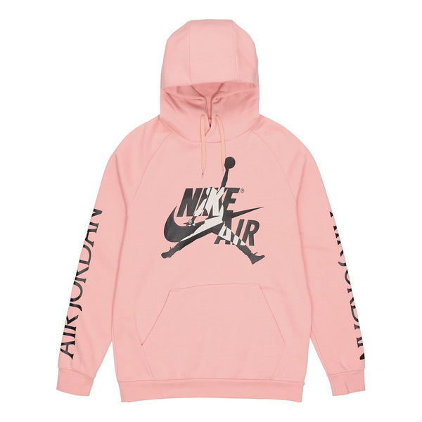 цена Толстовка Air Jordan Alphabet Logo Pullover Hooded Fleece Pink, розовый
