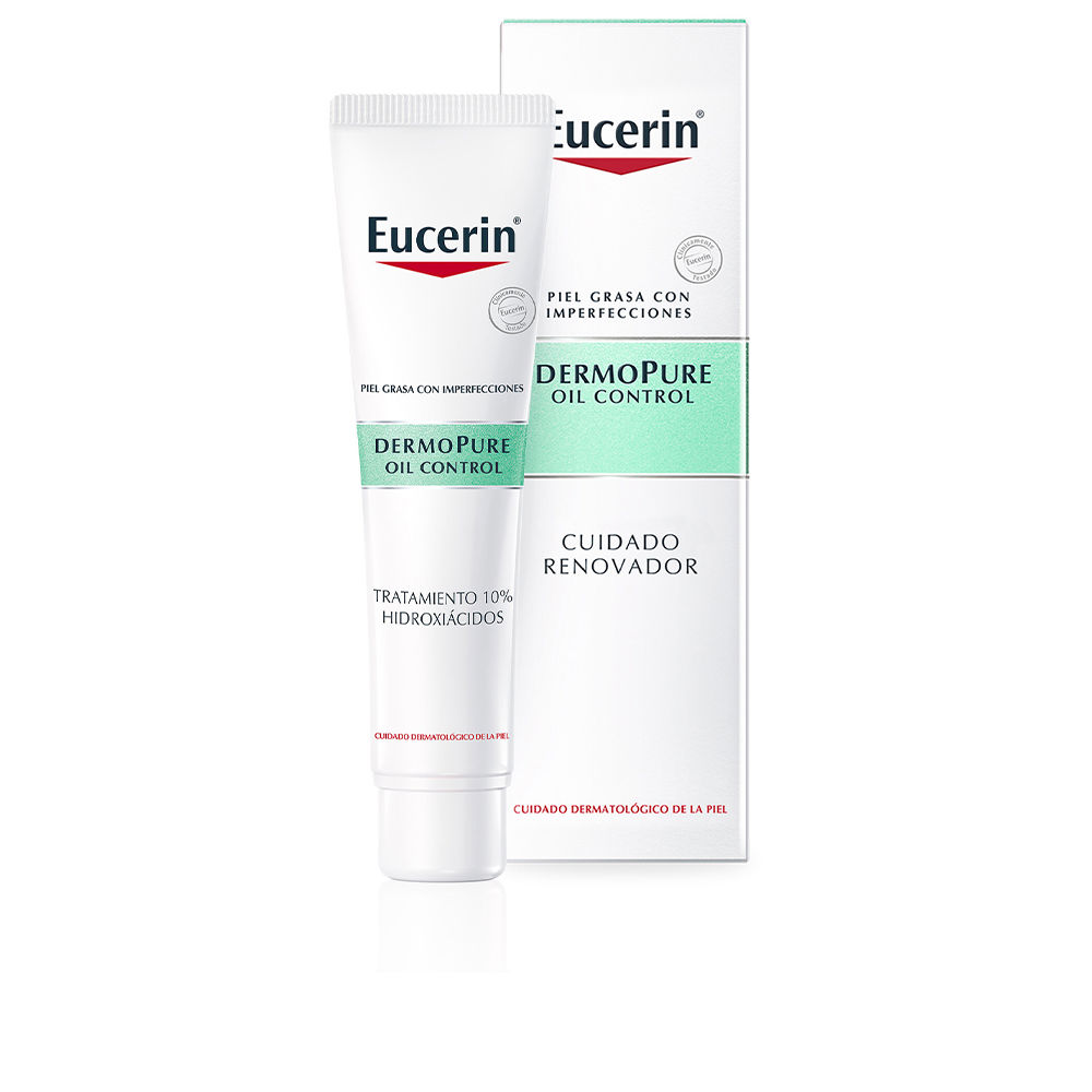 Крем для лечения кожи лица Dermopure oil control tratamiento 10% hidroxiácidos Eucerin, 40 мл