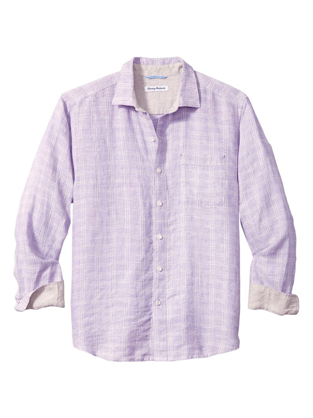 

Льняная рубашка в клетку Ventana Tommy Bahama, розовый