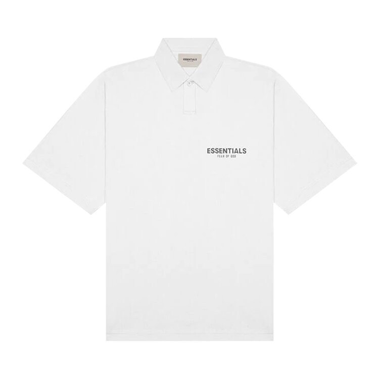 

Рубашка Fear of God Essentials Polo Shirt 'White', белый