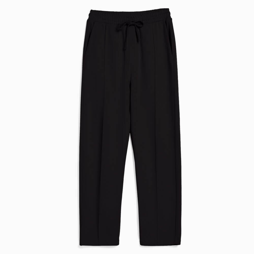 

Брюки спортивные Bershka Wide-leg, черный