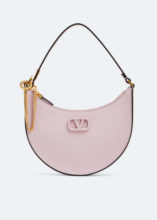 Сумка-хобо VALENTINO GARAVANI VLogo Signature mini hobo bag, фиолетовый сумка хобо valentino голубой