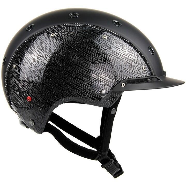 Шлем глянцевый Casco Champ-3 Brush для верховой езды, черный