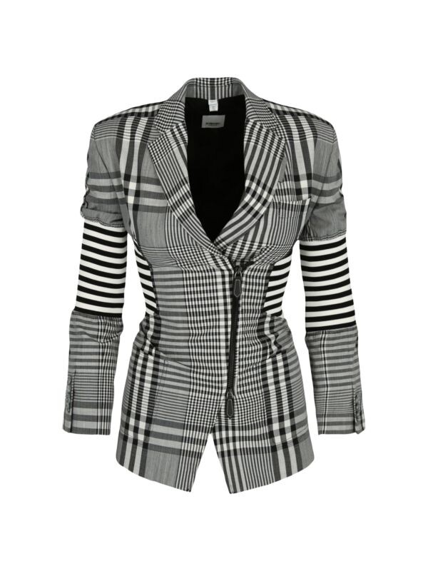 

Корсетный блейзер в мелкую клетку Burberry Black