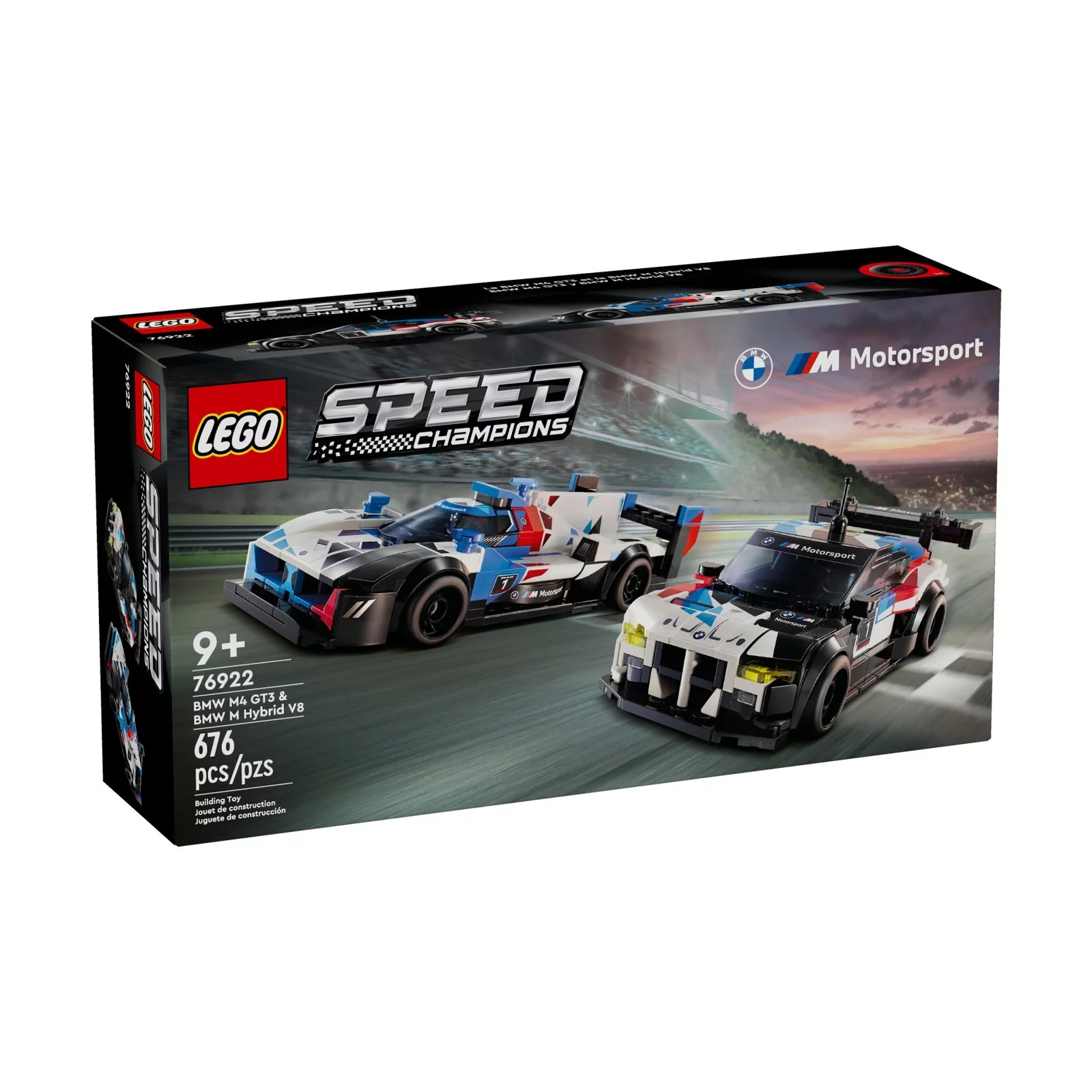 Конструктор Lego Speed Champions BMW M4 GT3 & BMW M Hybrid V8 Race Cars  76922, 676 деталей – заказать из-за рубежа в «CDEK.Shopping»