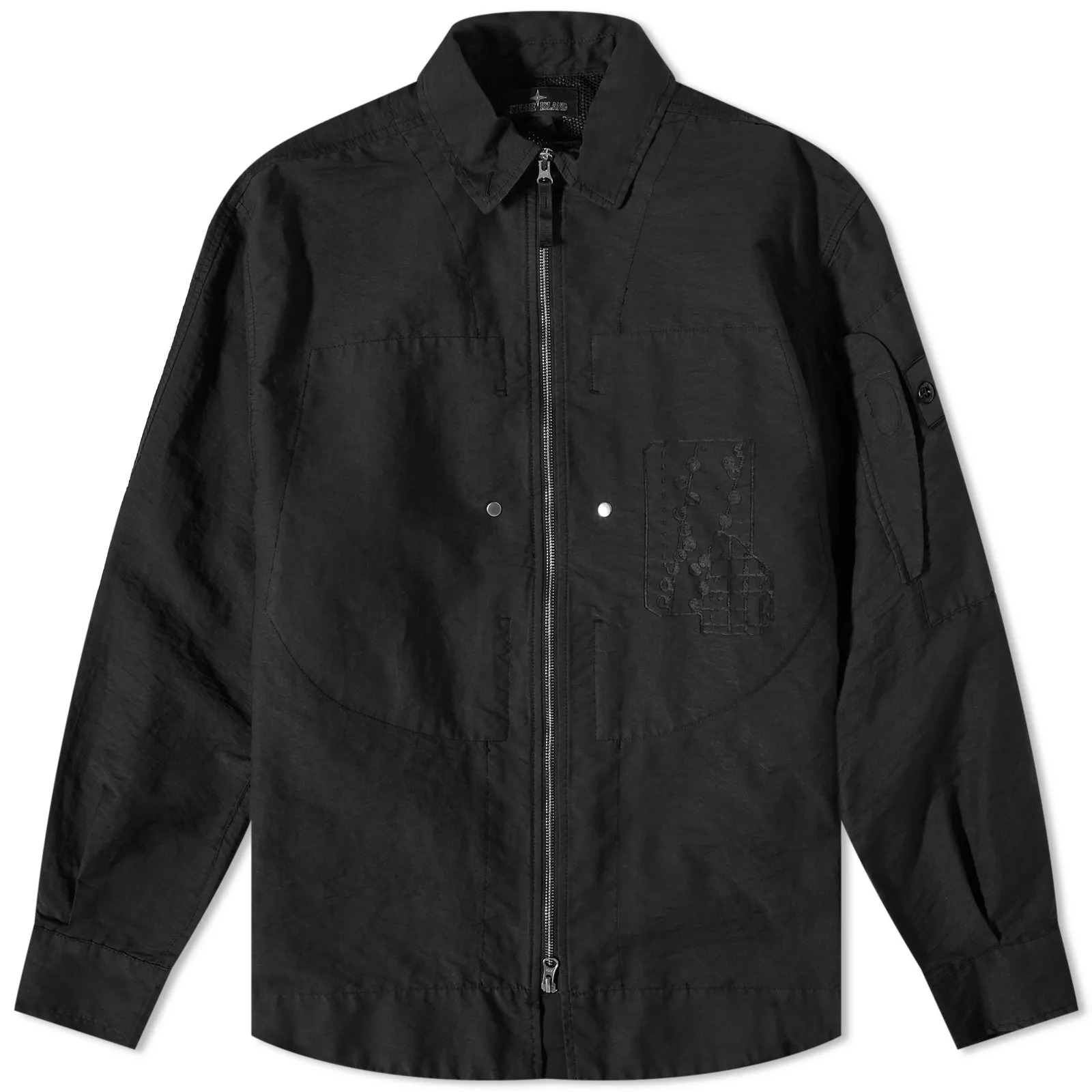 Куртка Stone Island Shadow Project Cotton Nylon Printed, черный