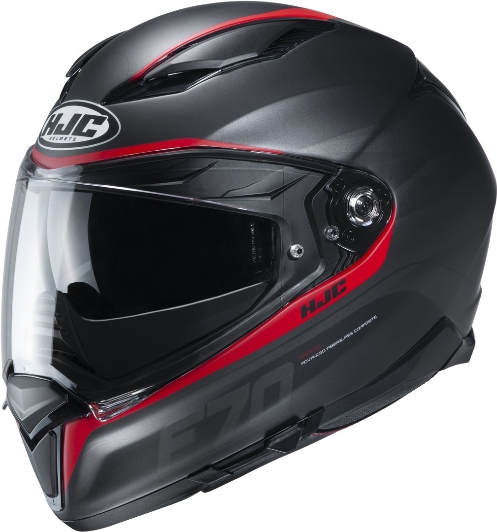 Шлем HJC F70 Feron, черный/красный