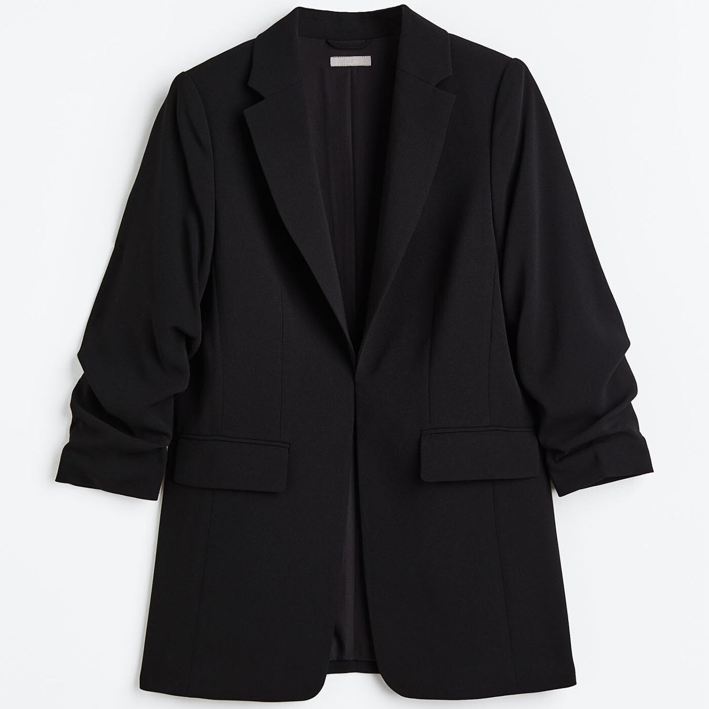 

Блейзер H&M Gathered-sleeve, черный