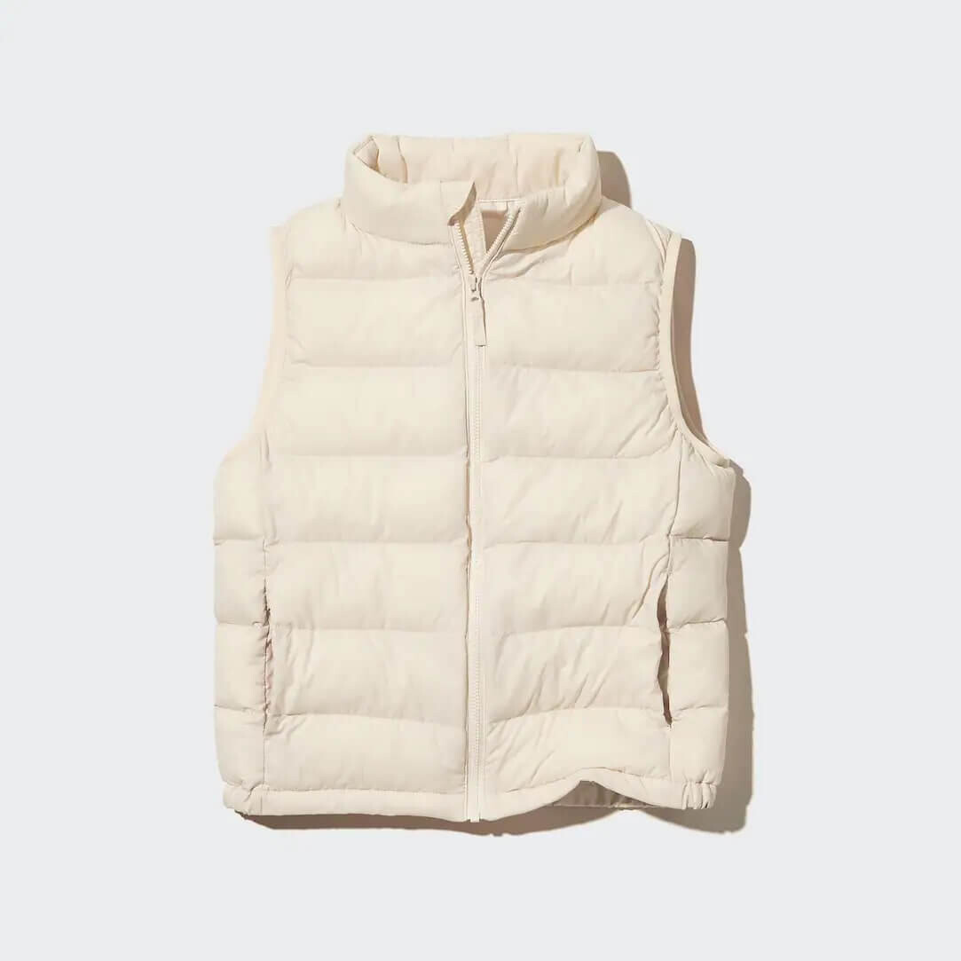 

Детский жилет Uniqlo Warm Padded Washable, бежевый