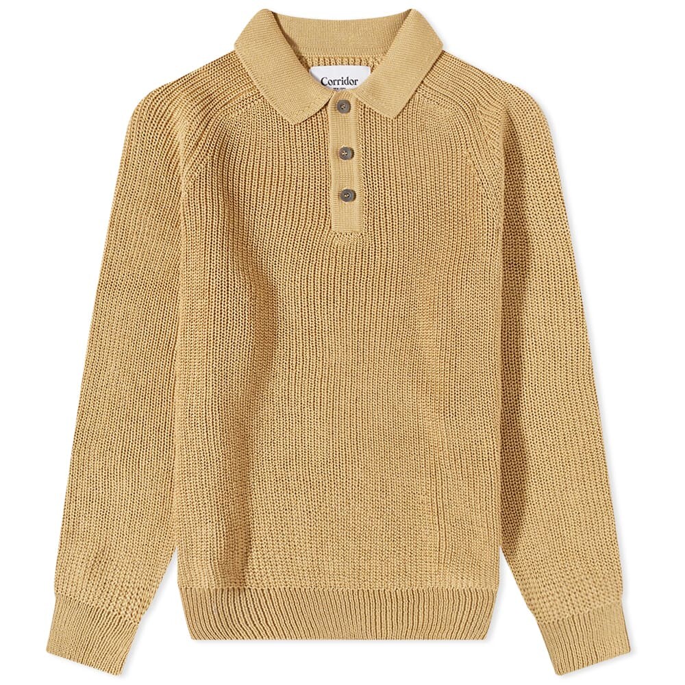

Футболка Corridor Long Sleeve Slouchy Knit Polo, Коричневый