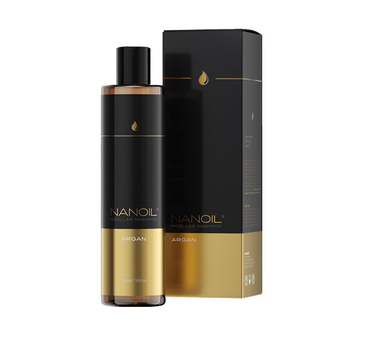 цена Nanoil Argan мицеллярный шампунь для волос с аргановым маслом, 300 мл