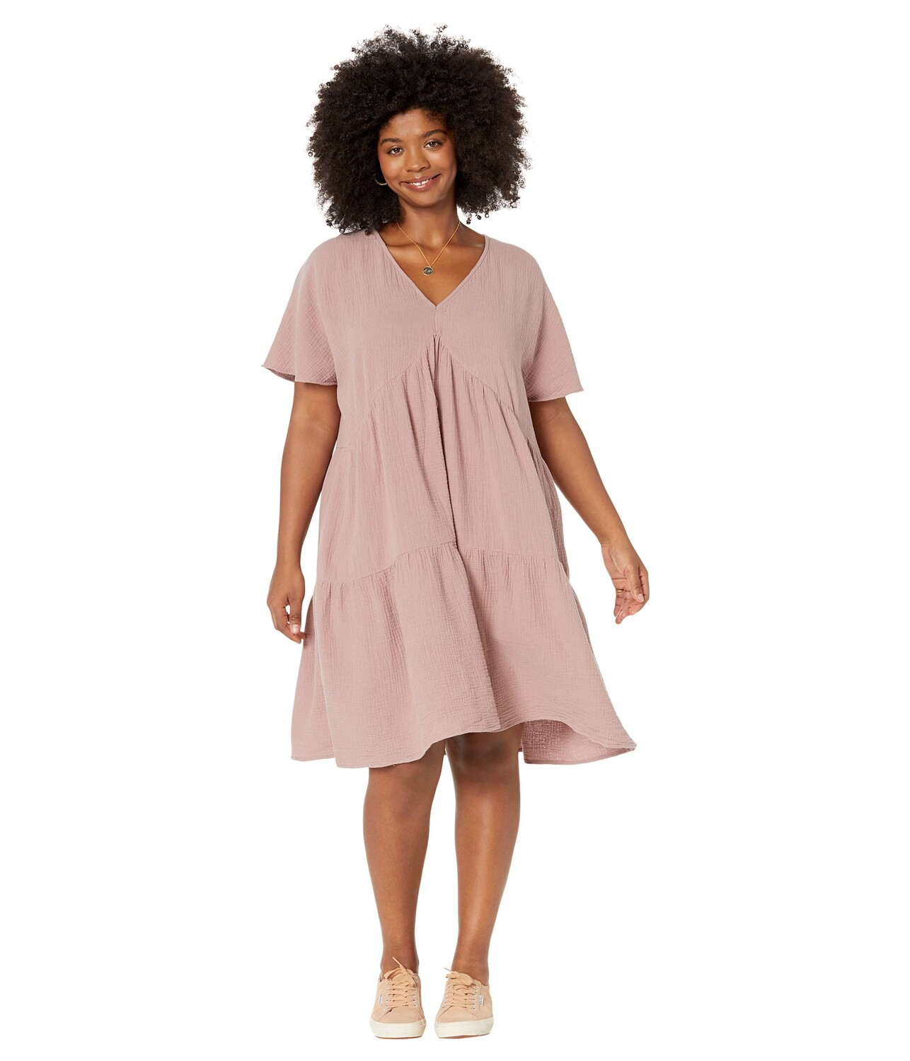 

Платье Madewell, Plus Marianna Puff-Sleeve Midi Dress