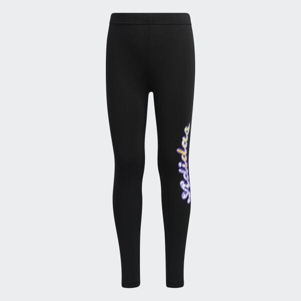 

Детские тайтсы Adidas Sum, черный/принт