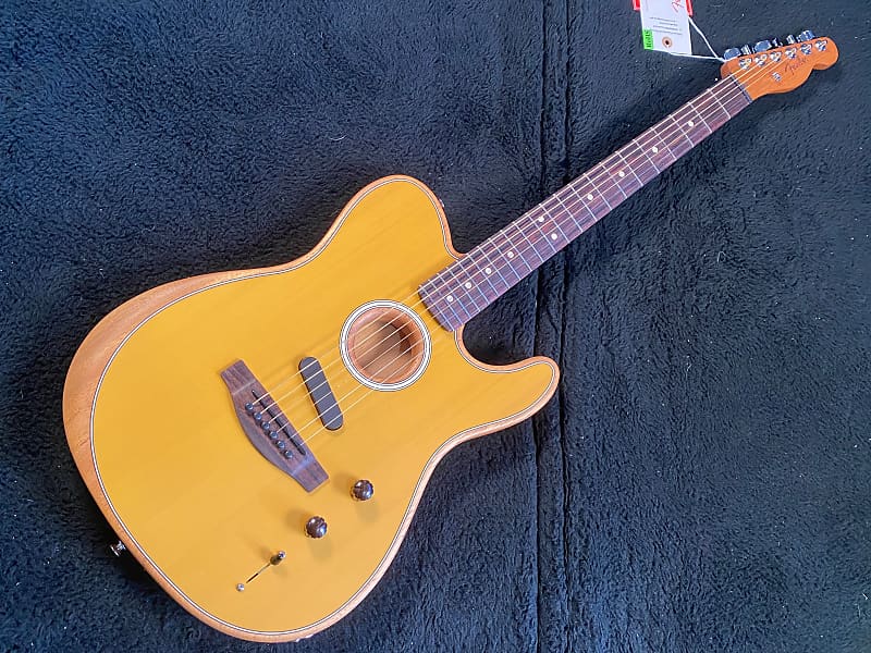 Fender Acoustasonic Player Telecaster Butterscotch Blonde #MXA2200636 (4 фунта 13,6 унции)