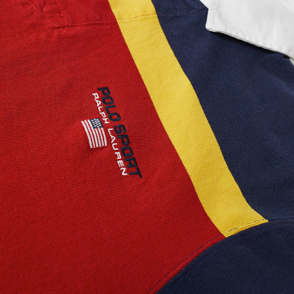 

Футболка Polo Ralph Lauren Sport Striped Rugby Shirt, Красный