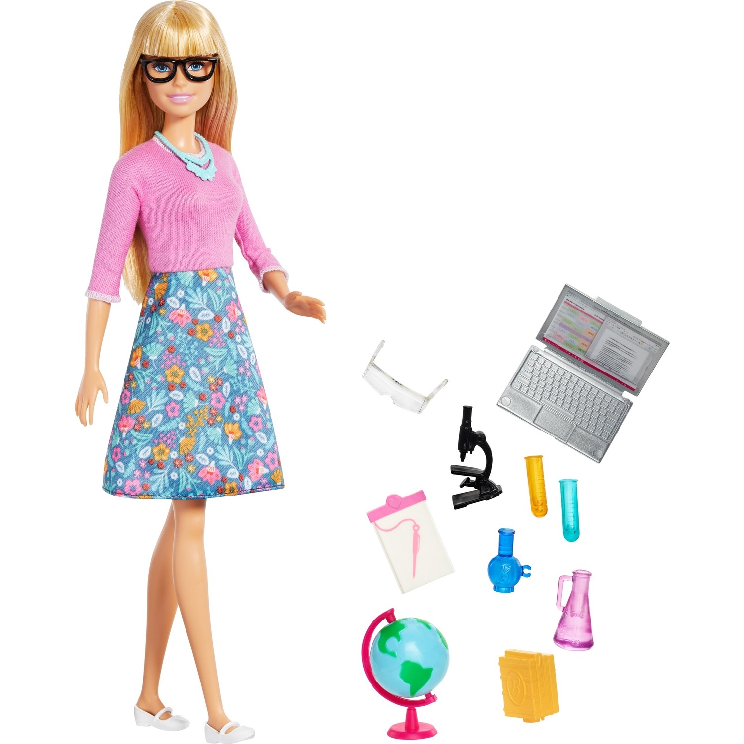 Кукла Barbie учительница GJC23 красновская о ред географические открытия