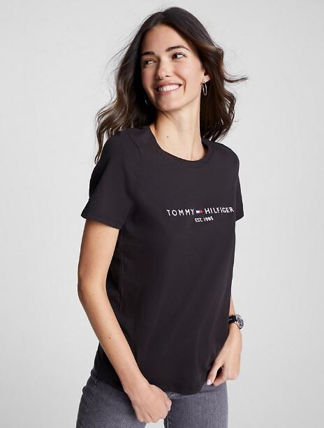 

Футболка с логотипом Tommy Hilfiger Tommy Logo, черный